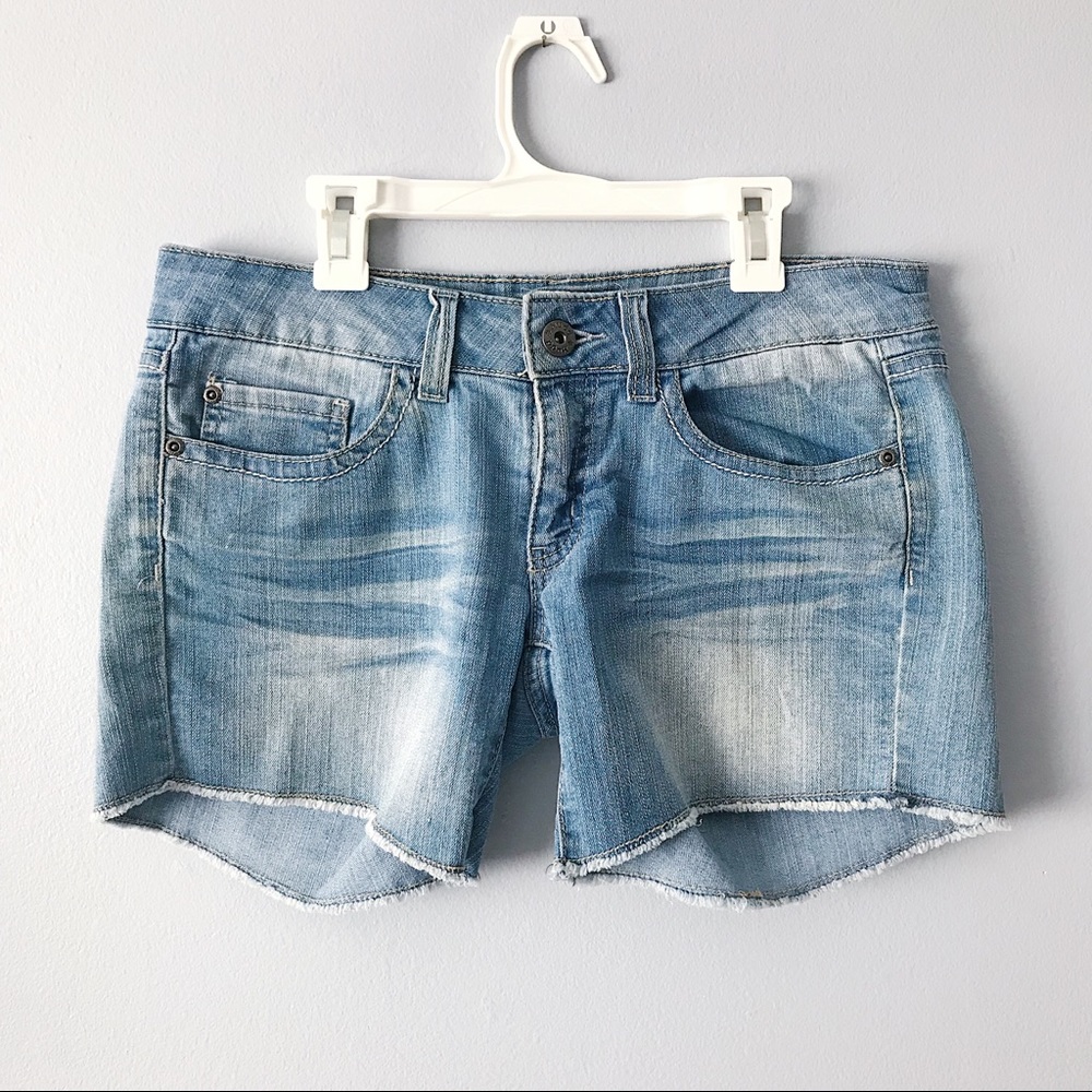 Mudd Light Wash Denim Shorts